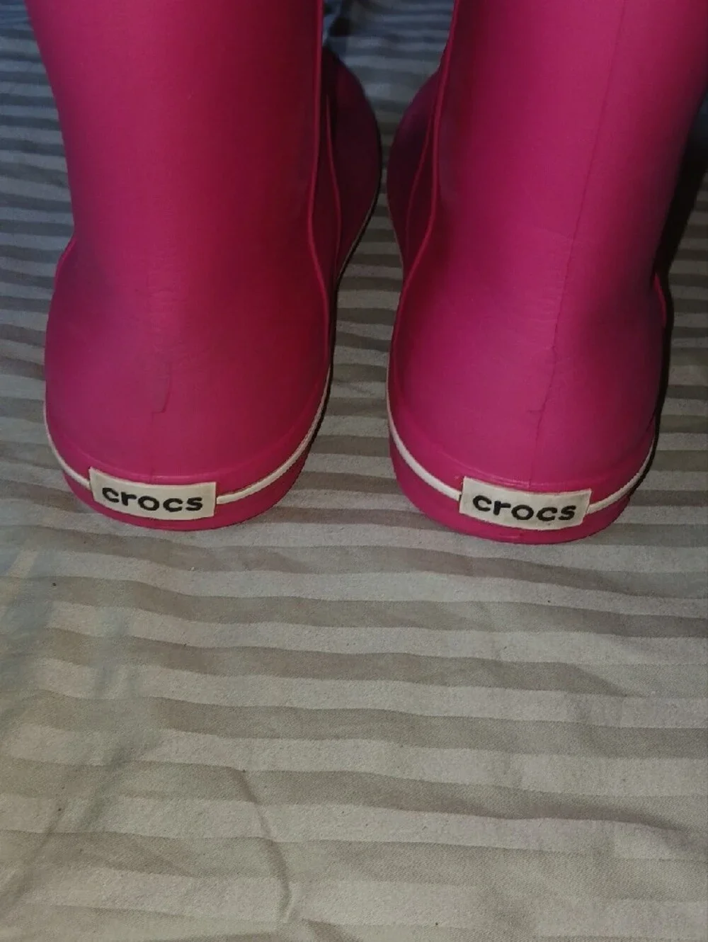 CROCS Womens Hot Pink Tall Rain Boots Sz: 8